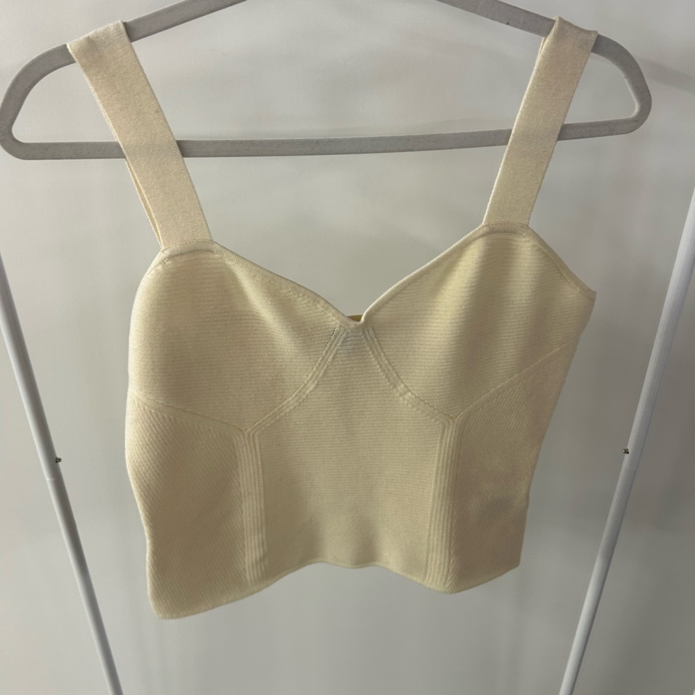 Express Beige Women's Crop Top